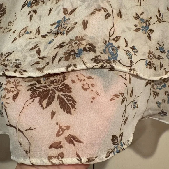 5/25 Women’s V-neck Double Layer Swing Tank in Boho Pattern - Picture 3 of 4